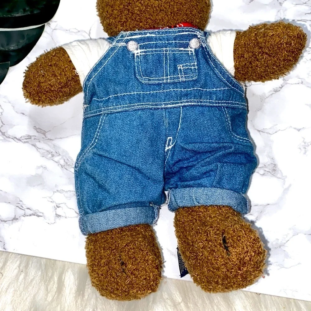 Classic Baby Gap Teddy Bear Plush Denim Overalls 14